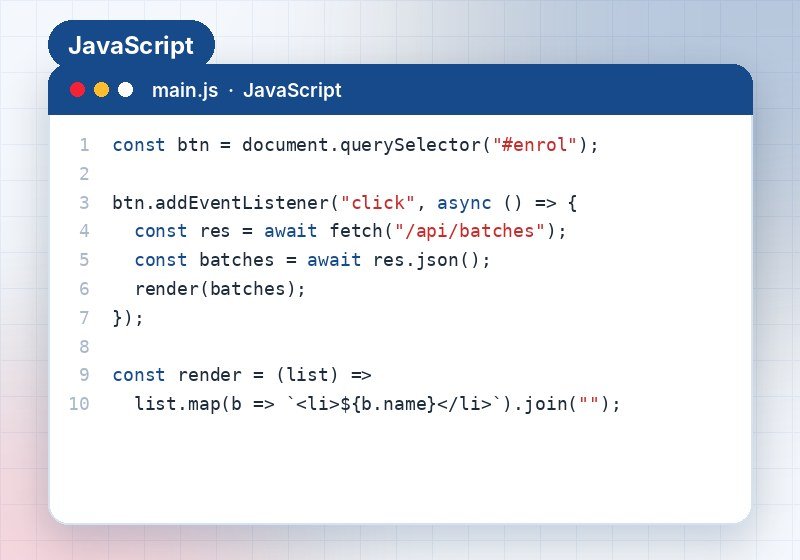 JavaScript Programming course