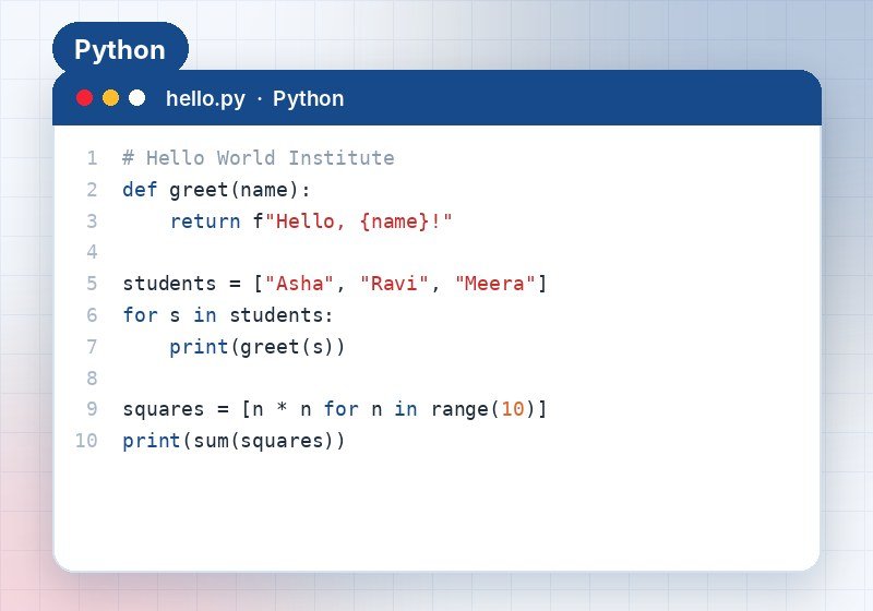 Python Programming course